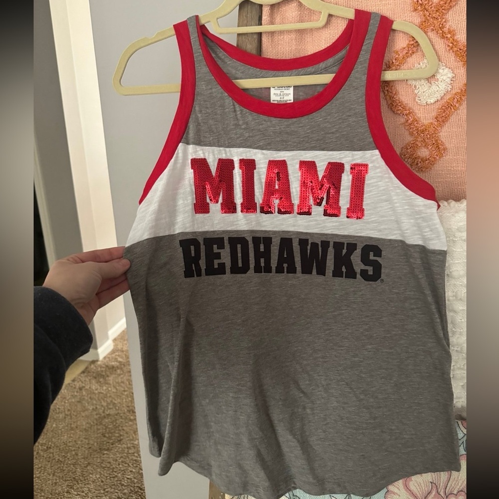 Miami Redhawks Tank Top PINK Victoria’s Secret